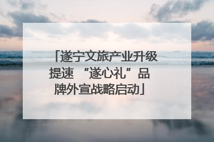遂宁文旅产业升级提速 “遂心礼”品牌外宣战略启动