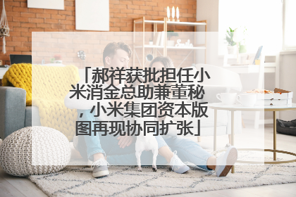 郝祥获批担任小米消金总助兼董秘，小米集团资本版图再现协同扩张