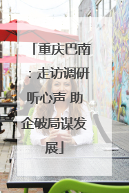 重庆巴南：走访调研听心声 助企破局谋发展
