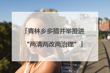 青林乡多措并举推进“两清两改两治理”