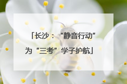 长沙：“静音行动”为“三考”学子护航