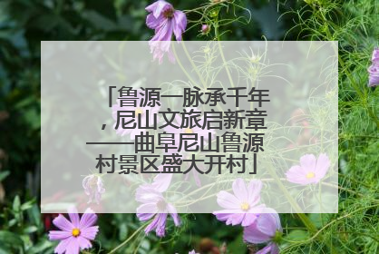 鲁源一脉承千年，尼山文旅启新章——曲阜尼山鲁源村景区盛大开村