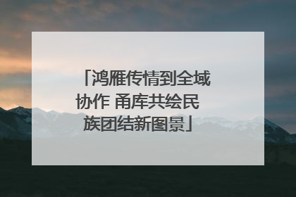 鸿雁传情到全域协作 甬库共绘民族团结新图景