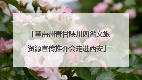 黄南州青甘陕川四省文旅资源宣传推介会走进西安