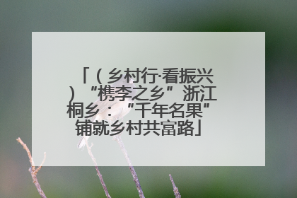 （乡村行·看振兴）“槜李之乡”浙江桐乡：“千年名果”铺就乡村共富路