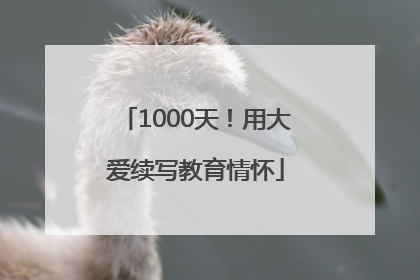 1000天！用大爱续写教育情怀