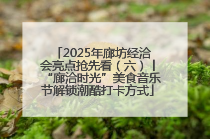 2025年廊坊经洽会亮点抢先看（六）丨“廊洽时光”美食音乐节解锁潮酷打卡方式
