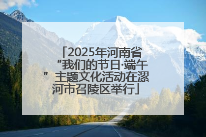 2025年河南省“我们的节日·端午”主题文化活动在漯河市召陵区举行