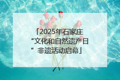 2025年石家庄“文化和自然遗产日”非遗活动启幕