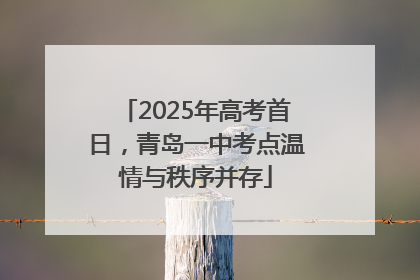 2025年高考首日，青岛一中考点温情与秩序并存