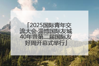 2025国际青年交流大会·淄博国际友城40年暨第二届国际友好周开幕式举行
