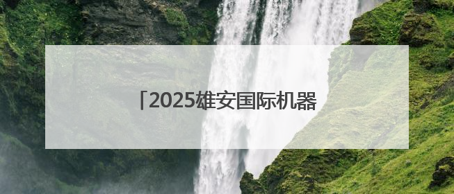 2025雄安国际机器人大赛决赛正式启动
